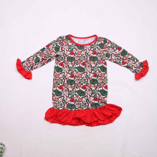 Floral Christmas Bamboo girl gown