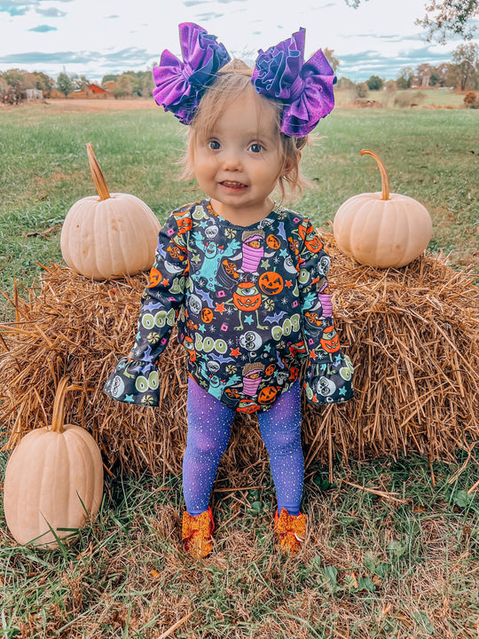 Boo Halloween Long sleeve bell leo