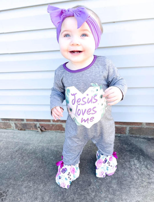 Jesus loves me romper