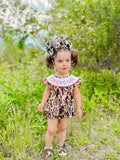 Daddy’s girl cowhide romper