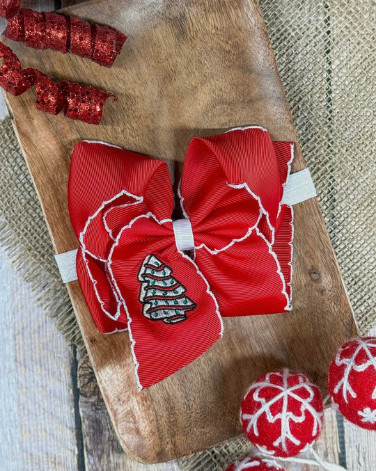 Cakes moonstitch bow headband