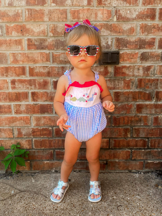 Patriotic Dino romper