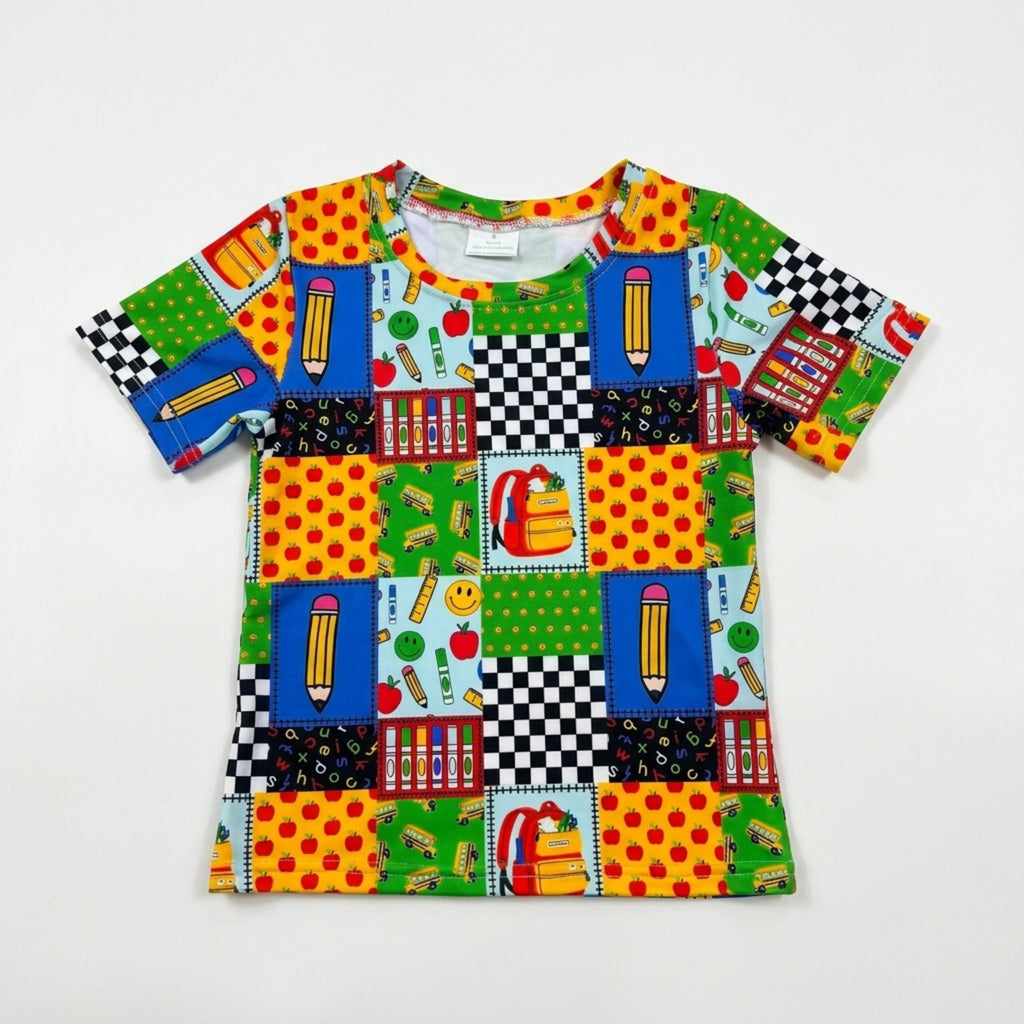 Smiley pencil short Sleeve T shirt