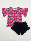 Feral checkered ruffle set