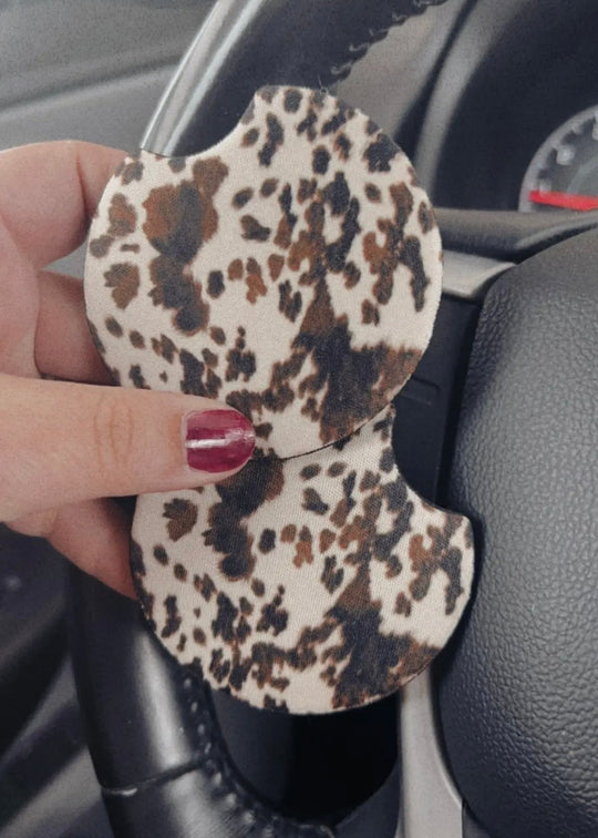 Car coaster set - cow