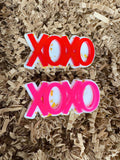 Xoxo bow clip 2.5”