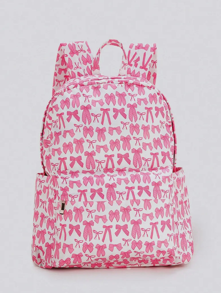 Pink bows backpack