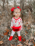 Candy cane Santa romper only