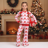 Red santa bows lounge set