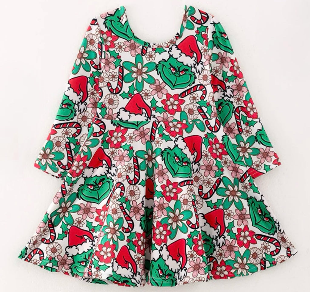 Candy cane Christmas dress Leopardbaby Boutique Candy cane Christmas dress Leopardbaby Boutique