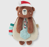 Itzy holiday bear Lovey™ with Silicone Teether Toy