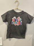 Happy Easter Faux embroider tee - Gray