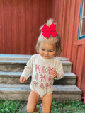 Cake bows sweater romper