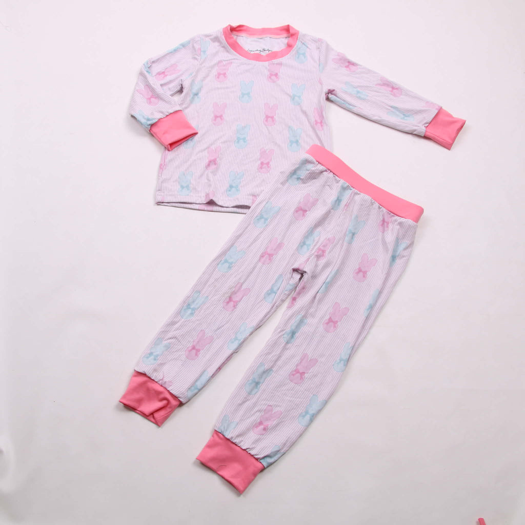 Pink peeps Bamboo 2 Pc set