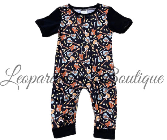 Rock N roll boy romper