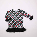 Checkered Bamboo girl gown