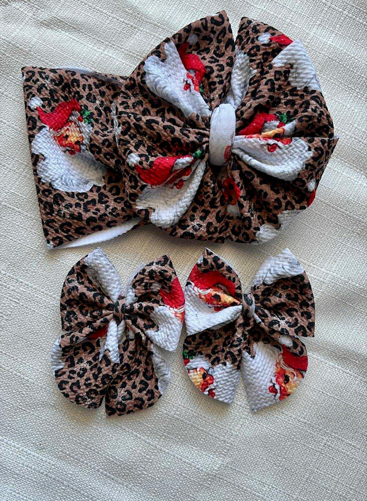 leopard Santa Bow or sailors