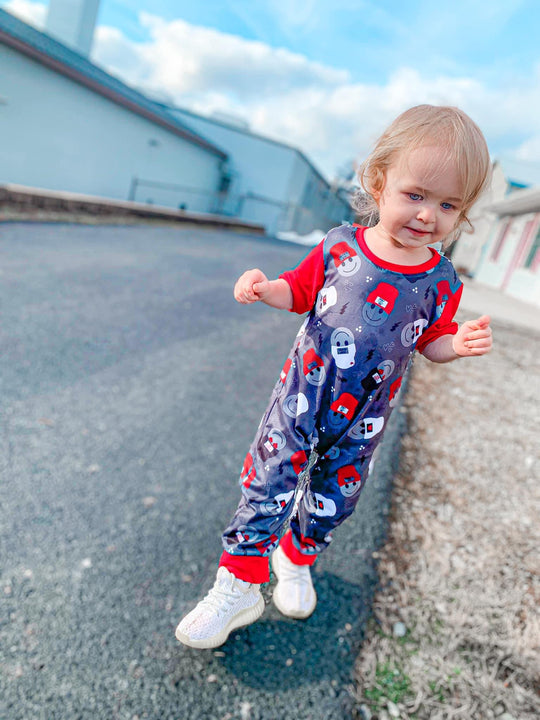 Valentine smiles romper