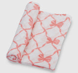 Coquette bows muslin Swaddle