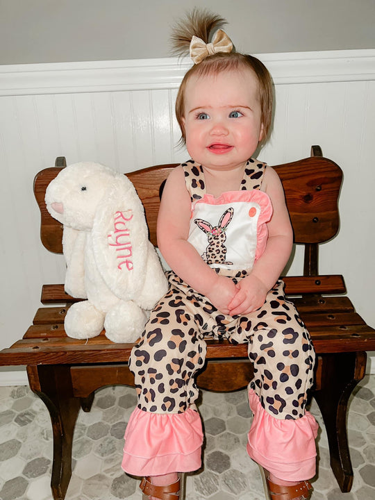 Leopard Bunny romper