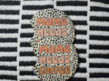 Car coaster set - mama needs coffee