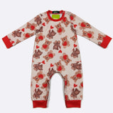 Clover cottage boy Teddy hearts romper