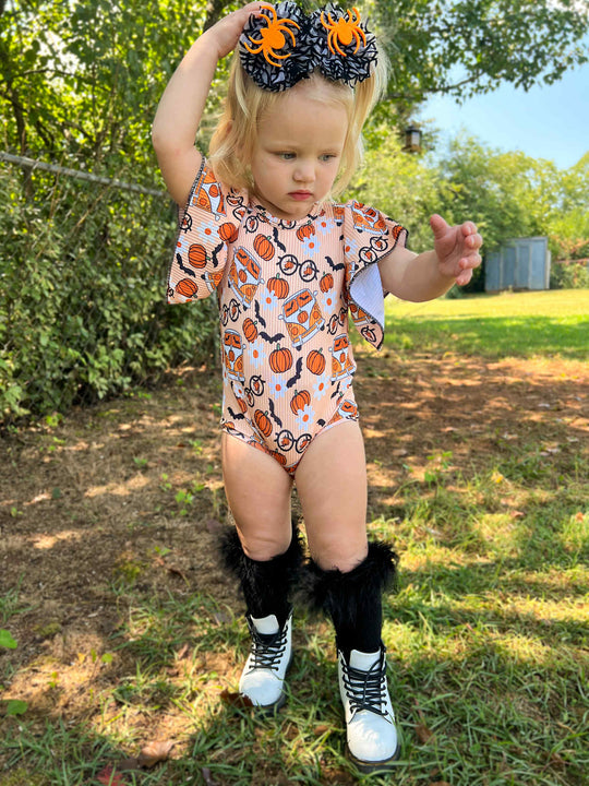 Ribbed flutter hippie bus leo