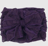 Plum Ruffled Headband