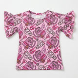 School supplies ruffle tee
