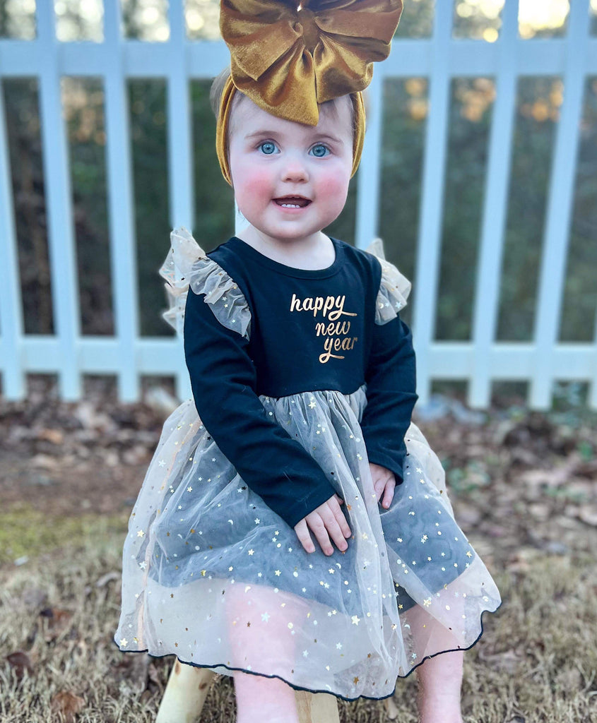 infant new years dress Baby First New Year, First New Years, Baby New Years Outfit, New Year New Baby, 2025 Baby Outfit, Happy New Year Outfit for Baby