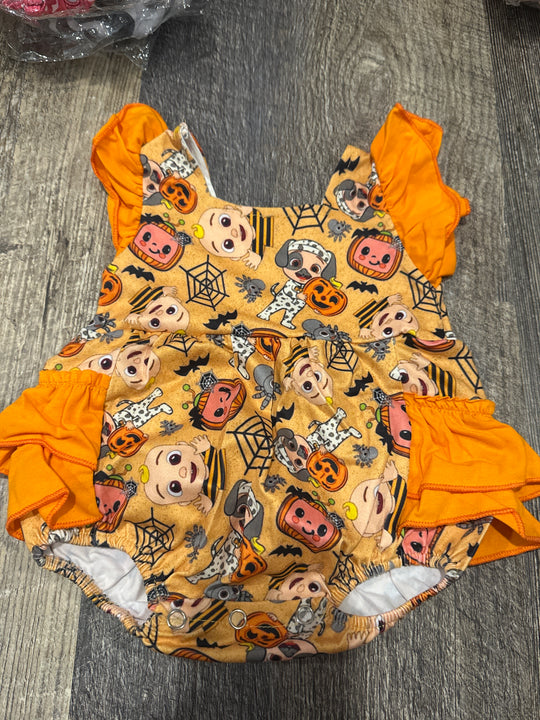 Spooky ruffle romper