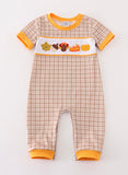 Thanksgiving french knot romper