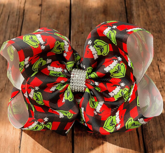 Bow Clip - plaid