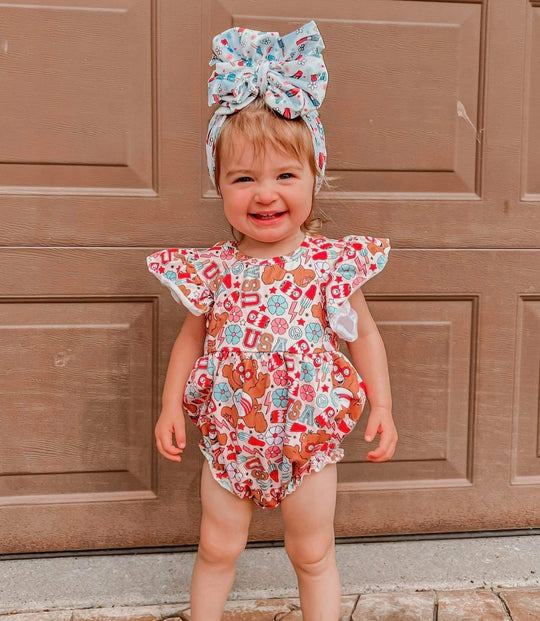 USA Bears flutter romper