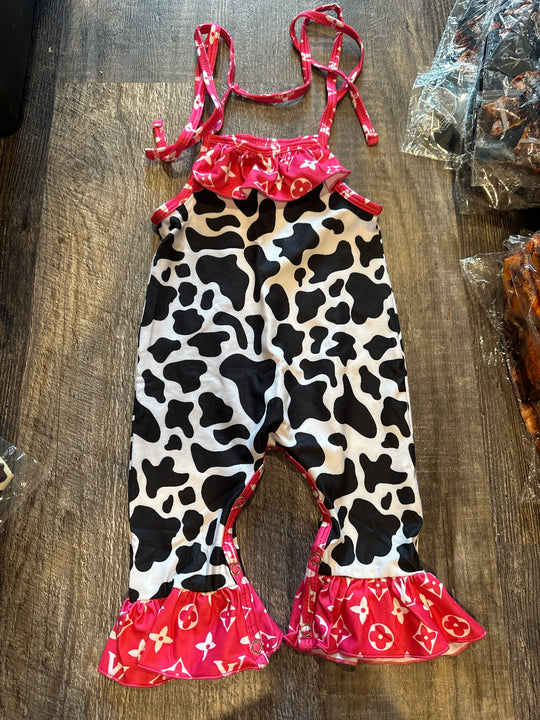 Cow tie romper