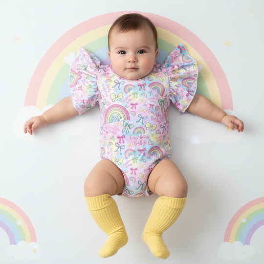 Rainbow baby flutter leo