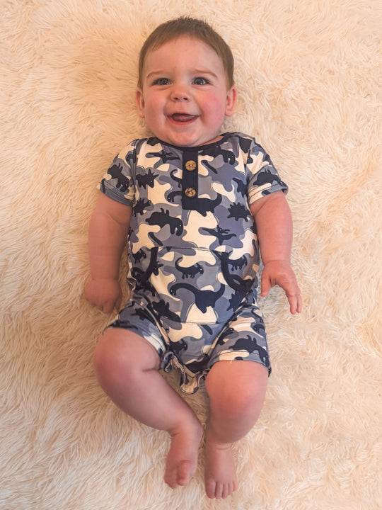 Boy Dino Romper