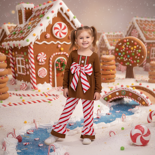 Gingerbread stripe set