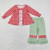 Santa plaid set