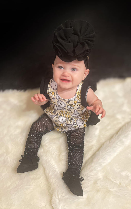 New Years Party Ruffle Romper