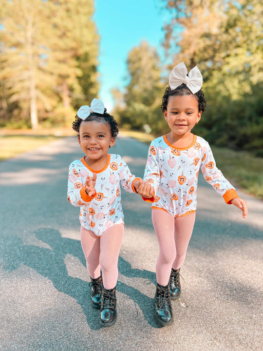 Long sleeve pumpkin cotton candy leo