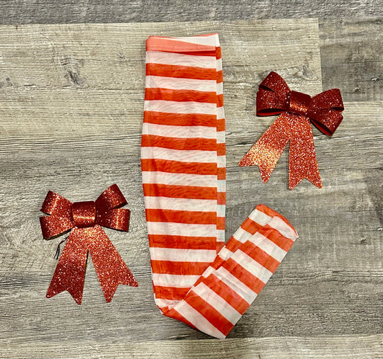 Candy-cane stripe tights