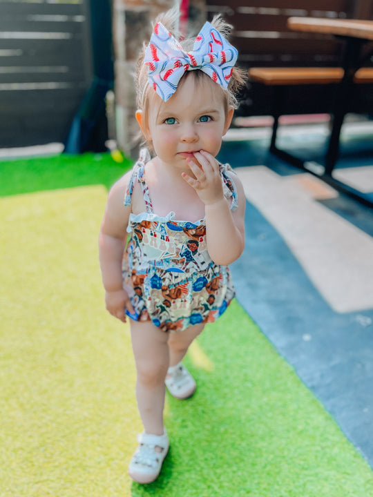 Ballpark babe romper