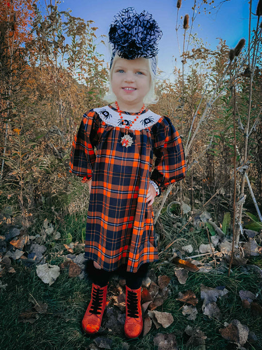 Spider smocked dress