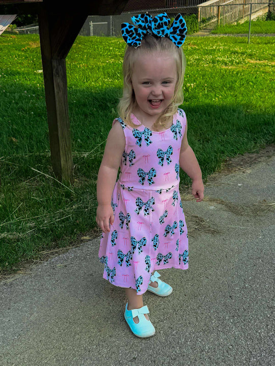 Cow bows athletic dress