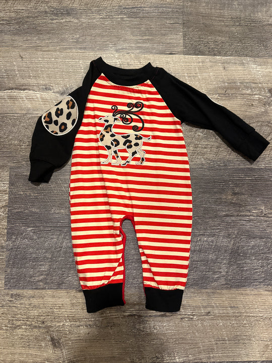 Leopard deer romper
