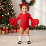 Ribbed bell Leo - red