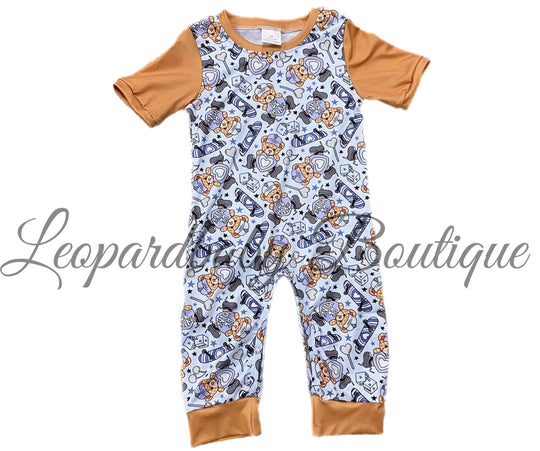 Be mine bears romper