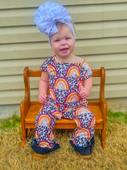 LBB boho romper only with black trim