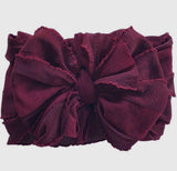 Maroon Ruffled Headband